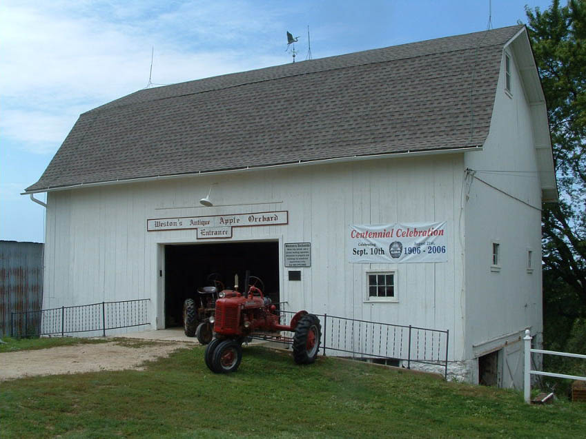 barn and tractor