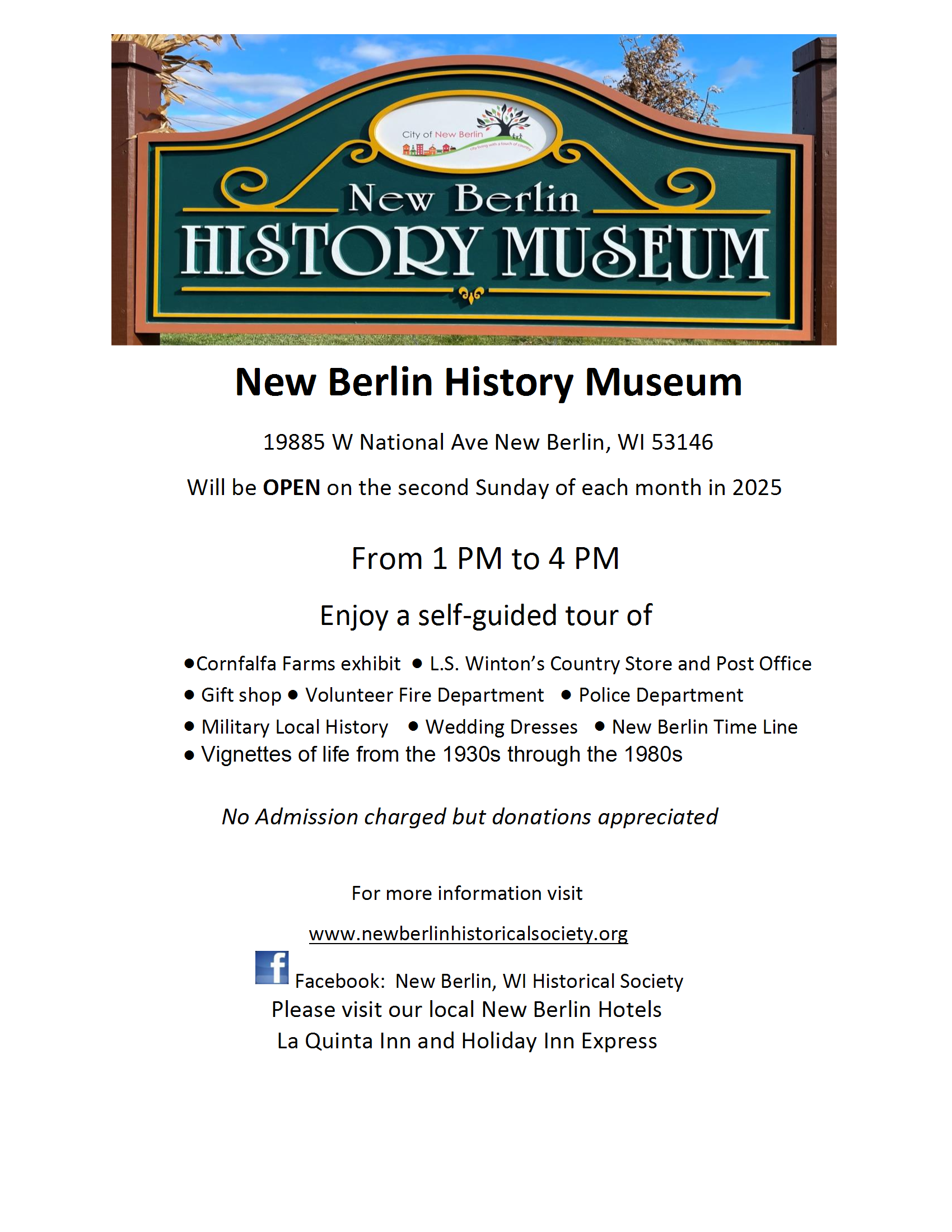 Museum open 2nd Sunday
